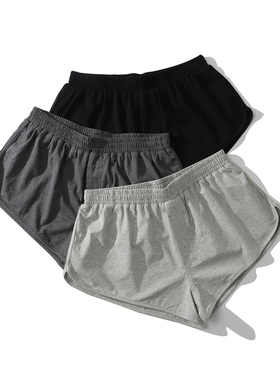 男士纯棉超短裤 二分裤家居睡裤 透气性感阿罗裤骚男内裤 个性潮