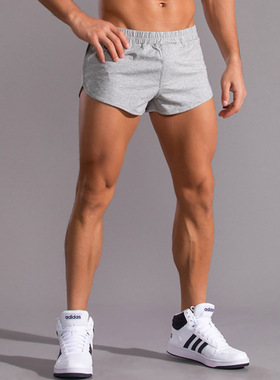 超短三分裤男纯棉运动短裤毛圈布休闲居家裤健身跑步两分裤二分裤