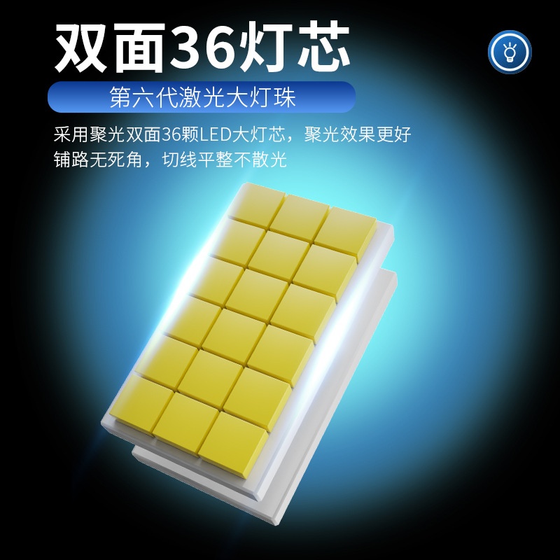 超亮双铜管汽车led前照激光大灯聚光近光H1H7H11远光灯9005h4货车