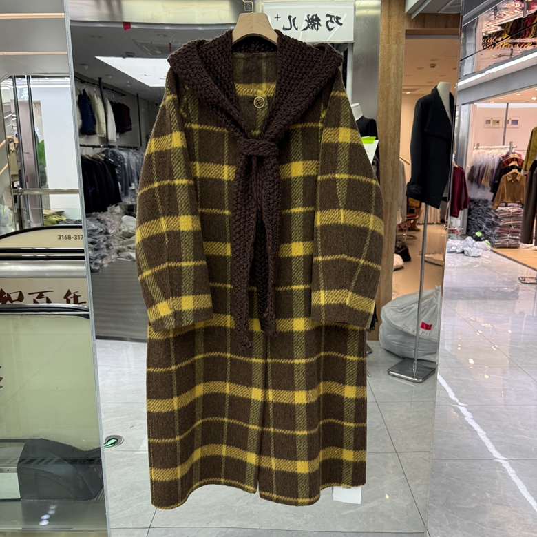 欧洲站2025年冬装新款羊驼双面