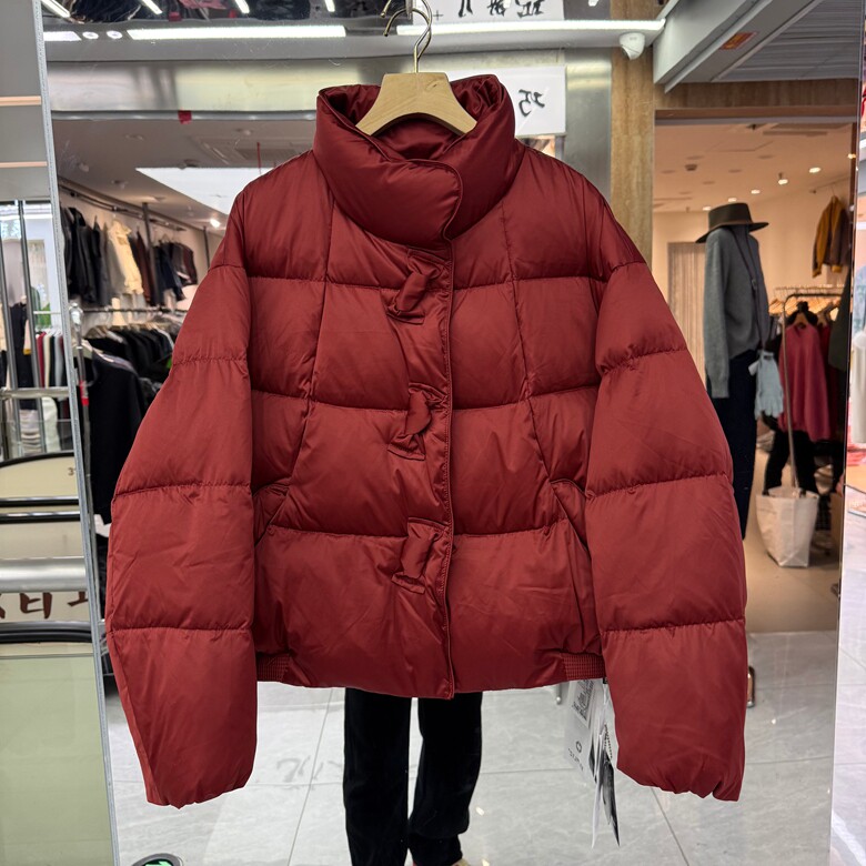 2025冬装新款时尚新国标羽绒服外套蝴蝶结装饰立领磁吸扣90白鸭绒,女装/女士精品,羽绒服,淘宝优惠券,粉丝福利购,淘宝优惠卷