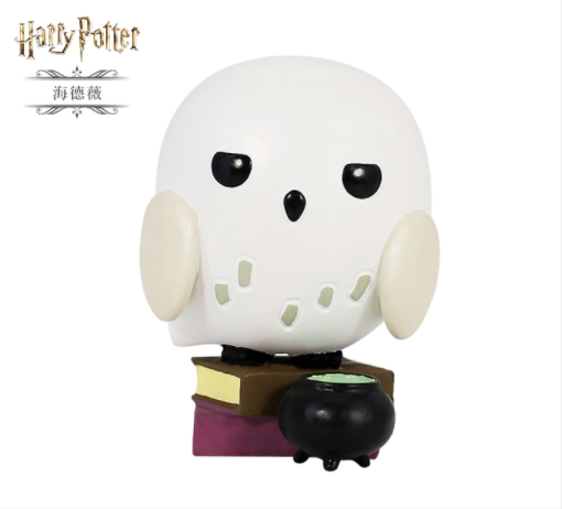 q版哈利波特系列周边手办正版公仔潮玩树脂摆件现货猫头鹰海德威