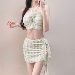 女 bikini比基尼辣妹温泉度假少女学生泳装 2026新款 游泳衣女分体式