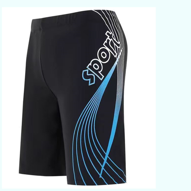 2025新款男温泉休闲加肥加大胖人长腿泳裤平角防尴尬简约男士泳裤