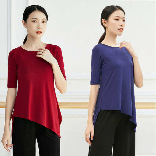 现代舞练功服莫代尔长袖上衣