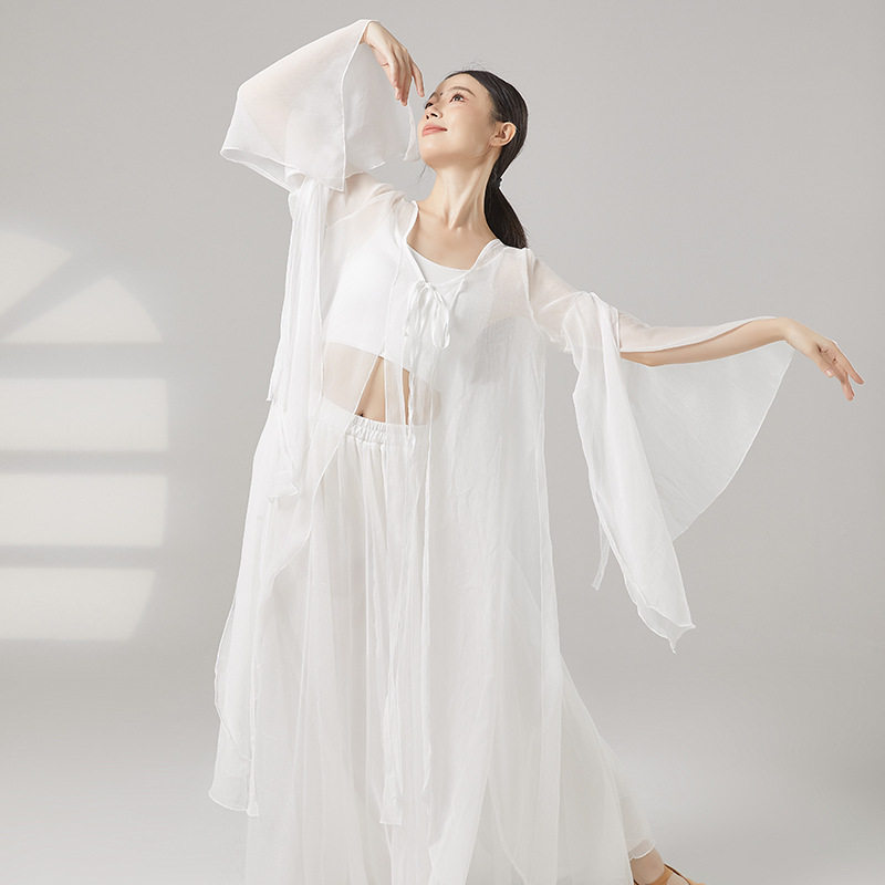 古典舞飘带纱衣飘逸女中国舞蹈服身韵练功服古风仙气演出服,运动/瑜伽/健身/球迷用品,古典舞服,淘宝优惠券,粉丝福利购,淘宝优惠卷