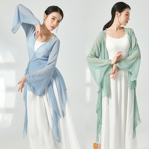 古典舞宽松外披上衣演出服