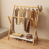 衣架落地卧室可折叠挂衣架床边放衣服神器整理架子简易家用衣帽架