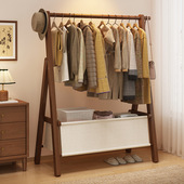 落地衣架卧室挂衣架折叠宿舍卧室衣帽架简易衣服收纳置物晾衣新品