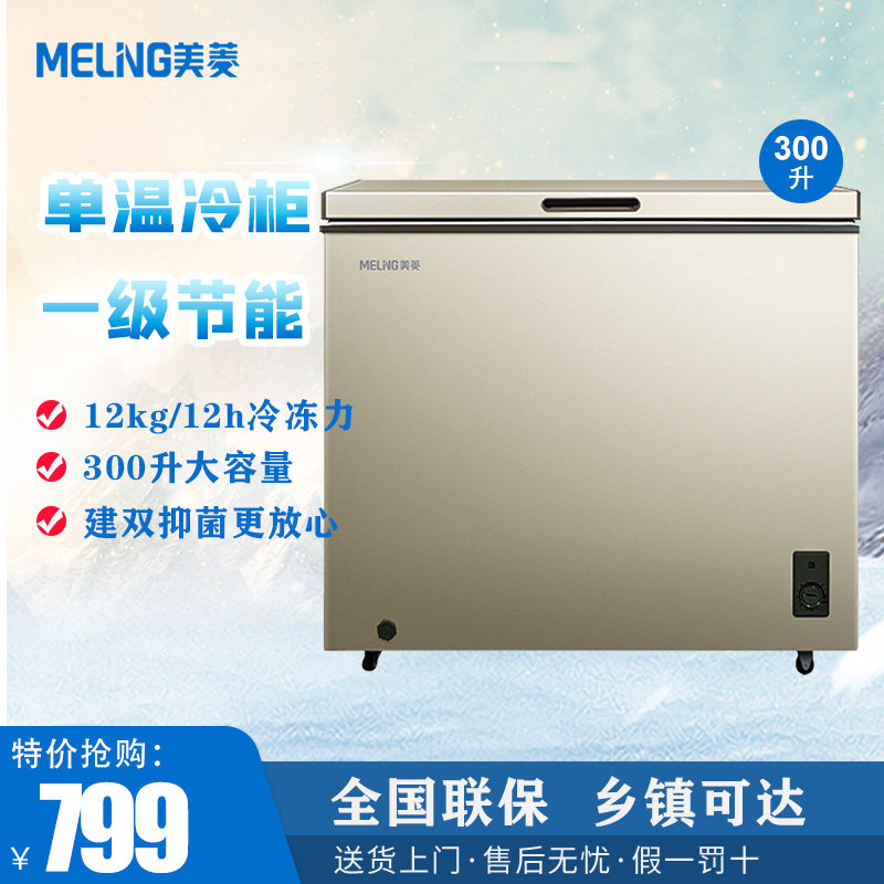 美菱 BC/BD-300DTX 冷柜家用大型商用冷藏冷冻节能大容