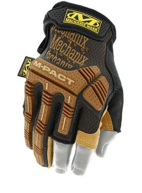 现货美国Mechanix超级技师Framer创造者半指猪皮革防护战术手套男