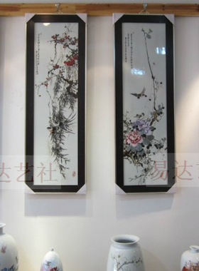 手绘名家风花鸟瓷板画