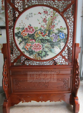 名家手绘年年有余鲤鱼瓷板画