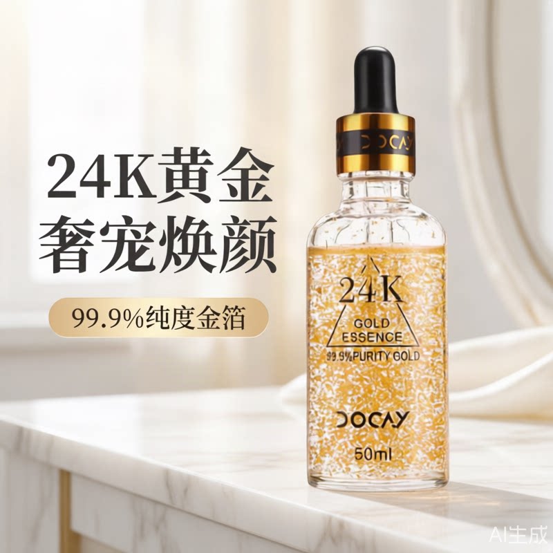 朵可拉24K黄金精华液补水焕亮