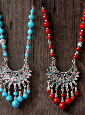 高品质新款云南苗族表演舞蹈项饰