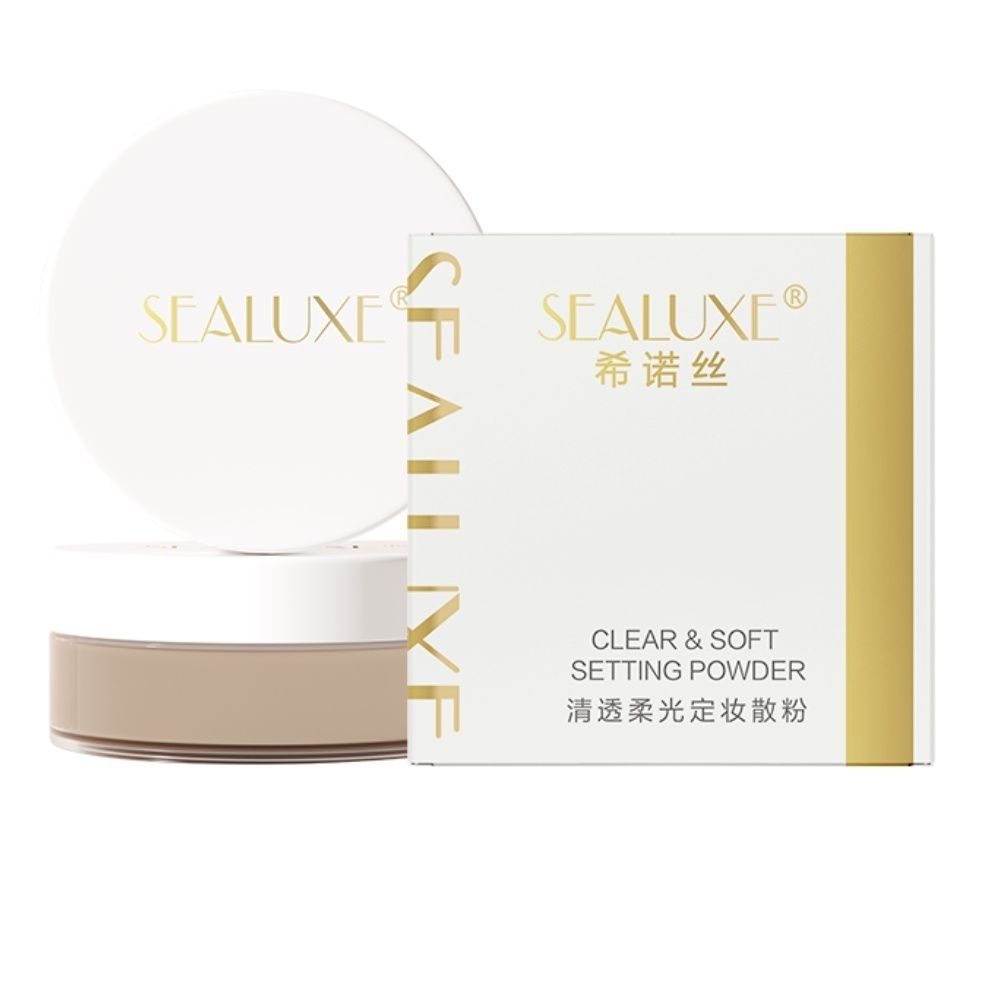 绿叶爱生活希诺丝清透柔光定妆散粉正品定妆粉持久遮瑕控油防水