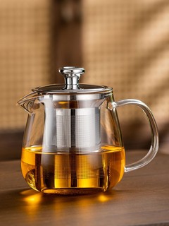 促销玻璃茶壶套装家用耐高温加厚冲茶器茶具烧水过滤泡茶水壶冲煮
