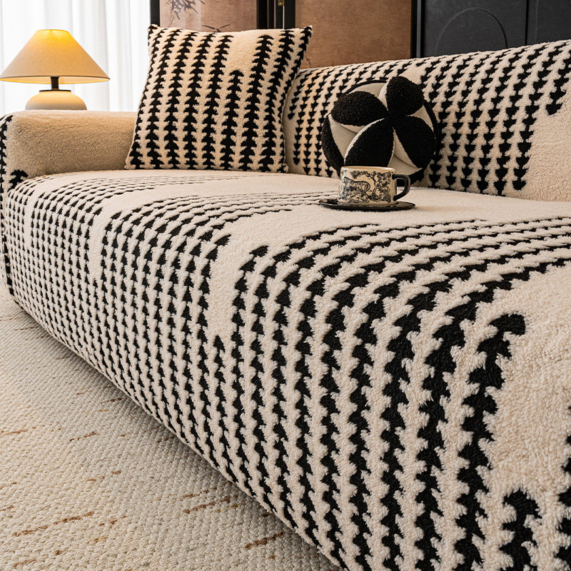 2025秋冬新款舒棉绒沙发套罩全包款沙发罩防滑万能保护套四季通用,居家布艺,沙发套,淘宝优惠券,粉丝福利购,淘宝优惠卷