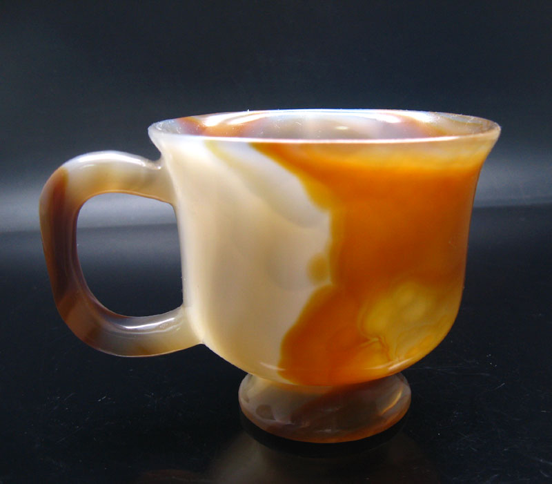 434天然玛瑙咖啡杯肚直径9厘米盐罐调料罐茶杯咖啡杯酒杯放糖图片