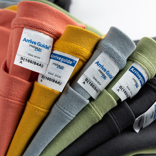 arriveguide300g重磅健康布多色圆领卫衣纯色长袖上衣秋季男女