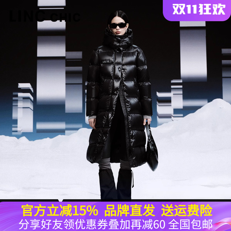 金羽杰冬季中长款鹅绒羽绒服