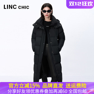 加厚羽绒服女Y24808293 舒适云朵感长款 LINC金羽杰2024年冬季 新款