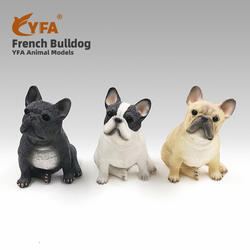吉佳美YFA直销仿真法斗狗模型法国斗牛犬车载摆件法牛树脂工艺品