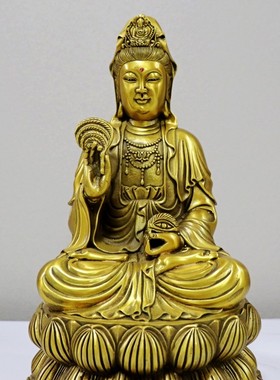 黄铜铸造眼光娘娘眼光奶奶铜佛像