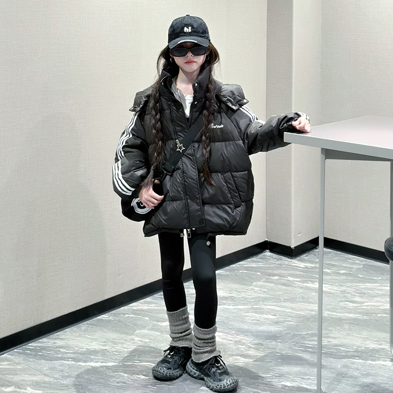 女童羽绒服冬季白鸭绒加厚外套潮