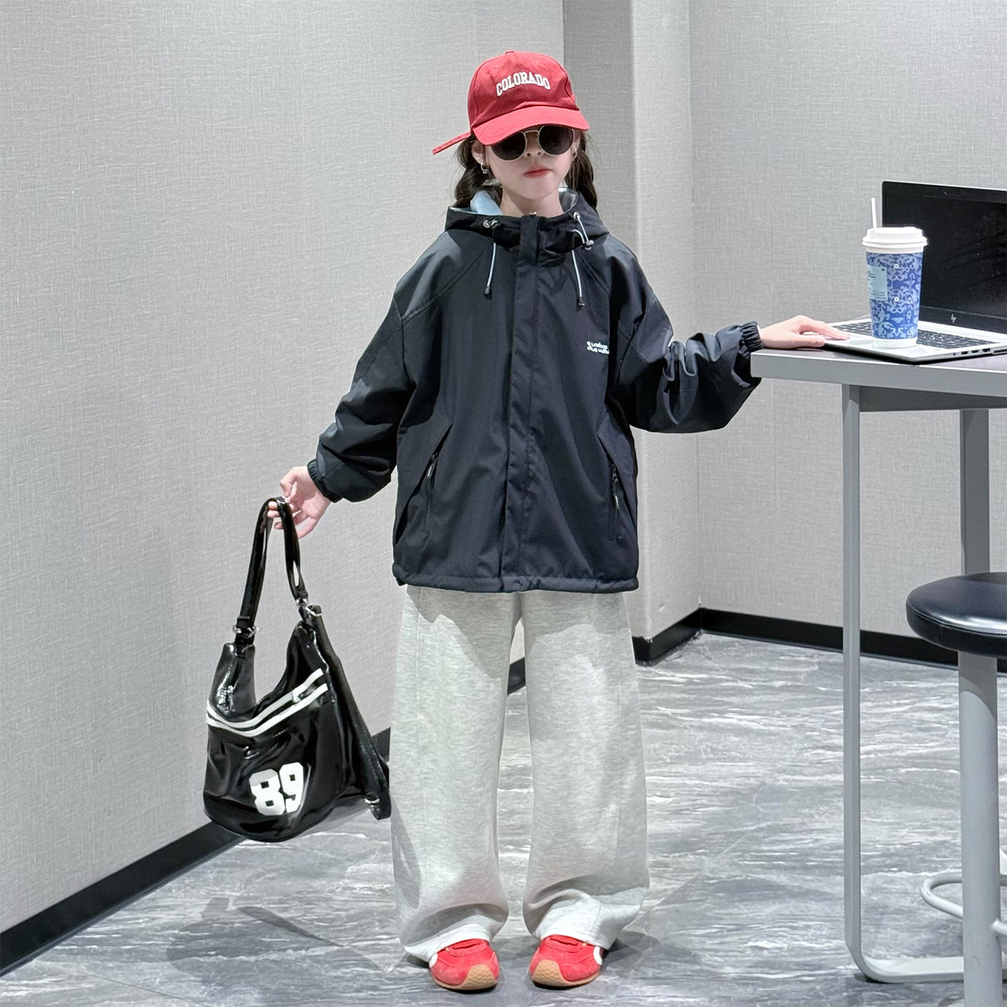 女童冲锋衣外套加绒秋冬款2025新款儿童装加厚潮连帽防风保暖上衣,童装/婴儿装/亲子装,儿童冲锋衣,淘宝优惠券,粉丝福利购,淘宝优惠卷