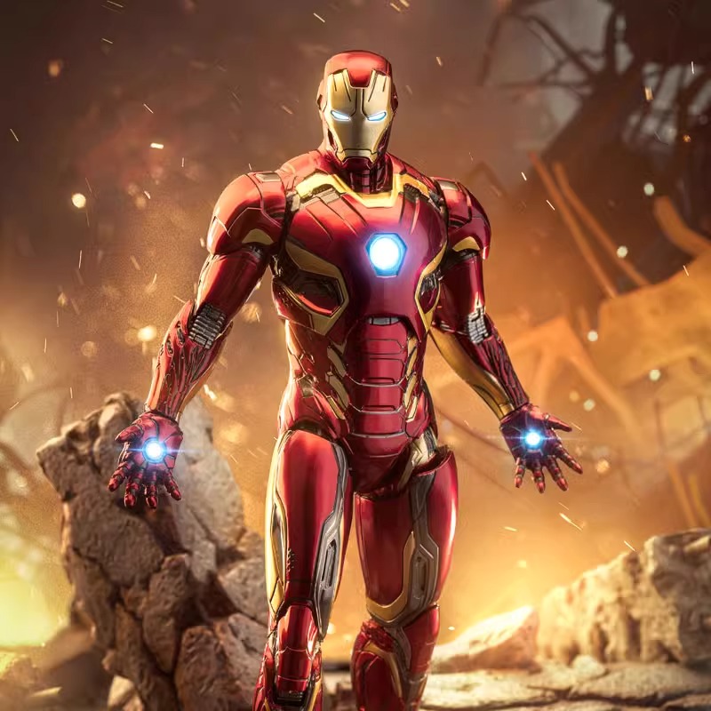 中动 钢铁侠MK45 手办漫威正版1:10关节可动模型摆件生日礼物