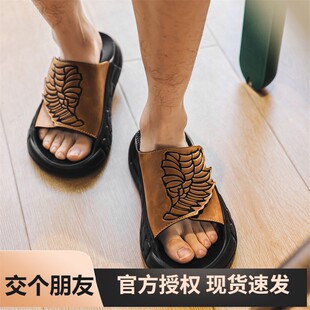 【日本MJ】高级踩屎感拖鞋男款夏季外穿潮流休闲中国风防滑防臭高