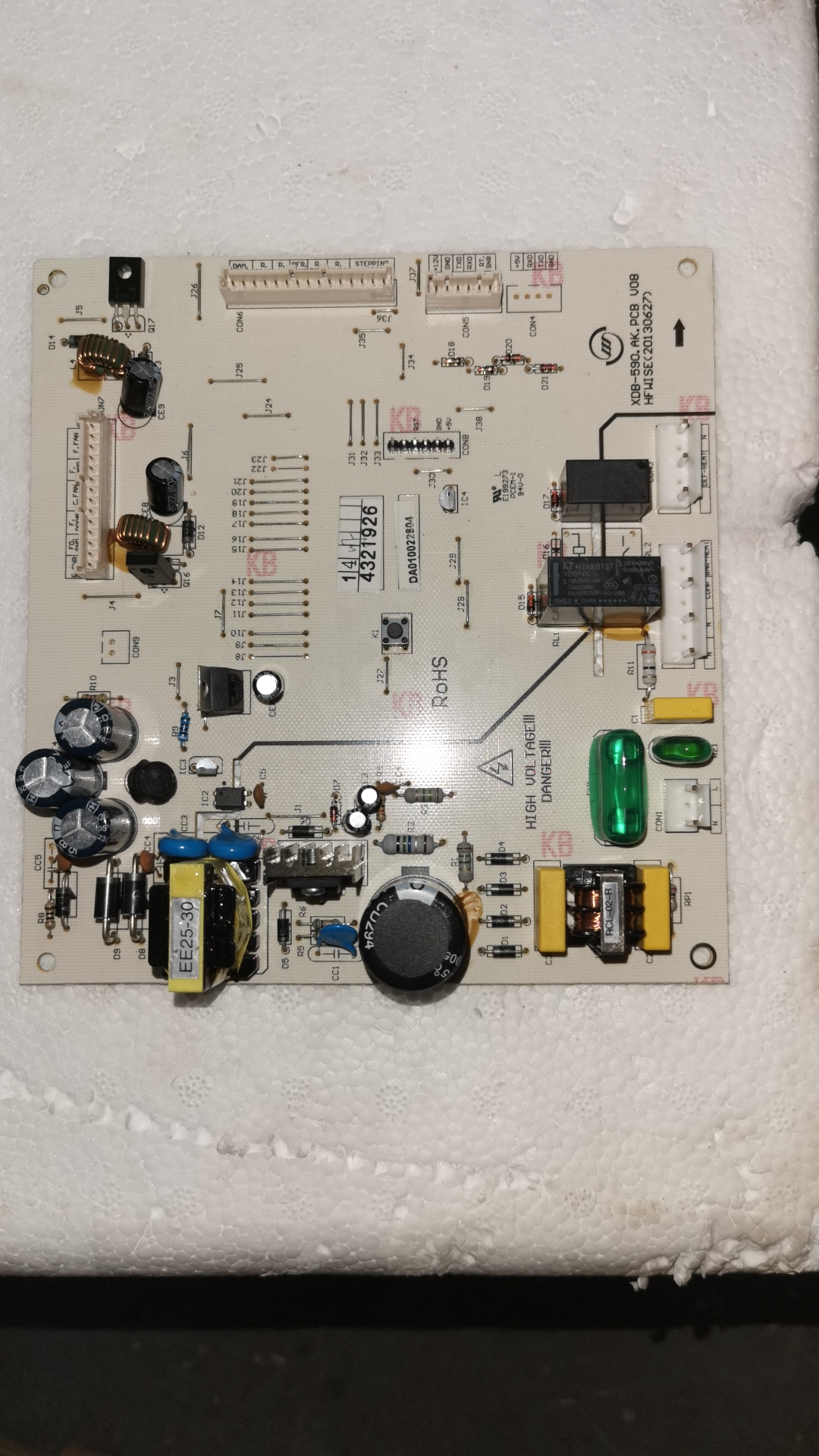 适用于美的冰箱电脑板DA010022804 XDB-590.AK.PCB V08