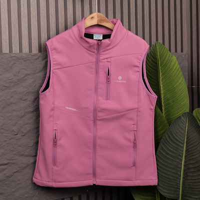 户外秋冬季女士马夹运动保暖抓绒