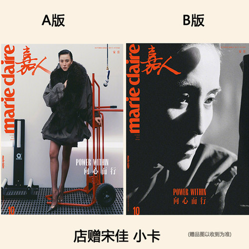 嘉人银十月宋佳A/B封面