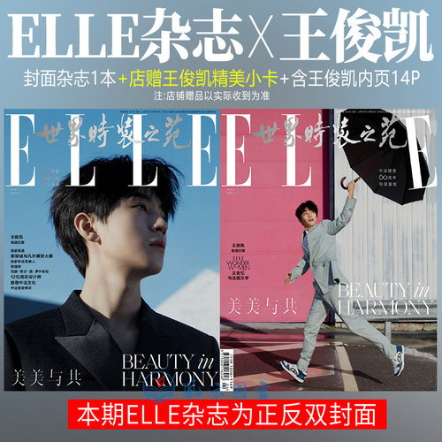 ELLE4月王俊凯封面+店赠小卡