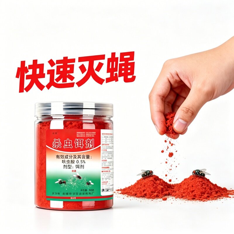 特效灭蝇王药粉养殖场菜市场苍蝇药神器强力诱杀苍蝇子药长效饵剂