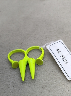 36满29元包邮   绿色双指戒指指套