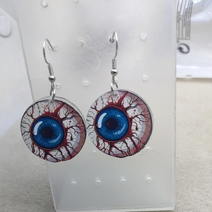 17满29元包邮 眼球耳坠耳钉