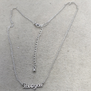 37满29元 字母项链 包邮