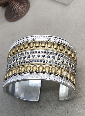 38满29元包邮  LK打标铜材质复古质感手镯  有瑕  铜件铜的