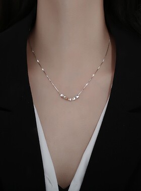 925纯银轻奢小众转运珠项链