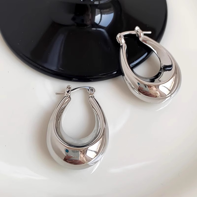 欧美金属感冷淡风夸张大耳环