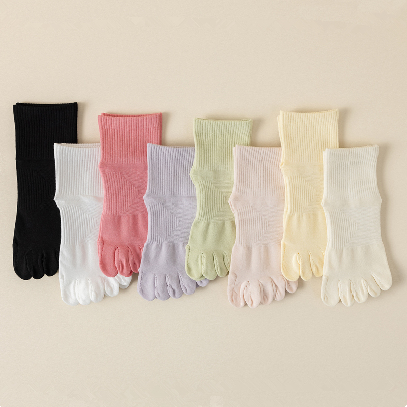 五指袜女夏季薄款无骨袜子防臭吸汗透气中短筒分趾袜纯棉低帮短袜