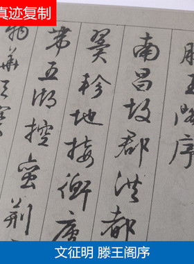 明 文征明 文徵明行书滕王阁序微喷复制学习临摹书法名家行楷字帖