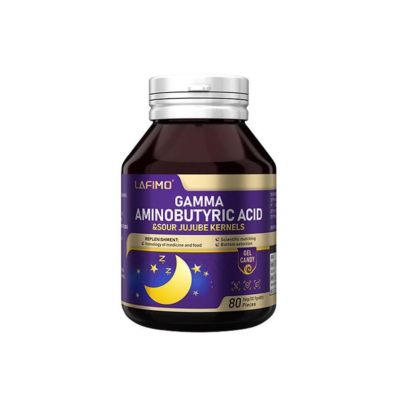 LAFIMO澳大利亚进口氨基丁酸GABA安神助力睡眠80粒/瓶金蝉花