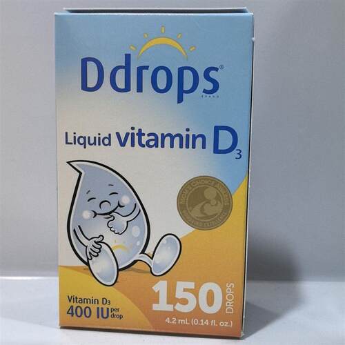 Ddrops滴卓思婴幼儿维生素d3滴剂宝宝补钙儿童150滴 400IU 4
