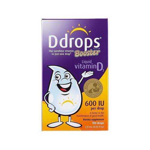 ddrops维生素D3滴剂婴幼儿宝宝vd3新生儿1岁+600iu滴