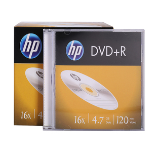 空白刻录盘4.7GB HP惠普DVD 单片厚盒装 数据视频光盘 16X光碟