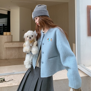 现货-70毛小狗刺绣双面呢外套306-AW85-p235-k358,女装毛呢外套,浙宝306